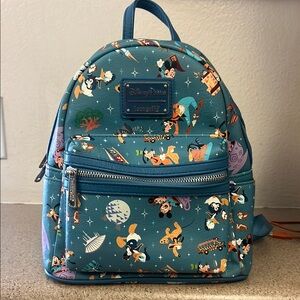 Loungefly Disney Character Teal Backpack